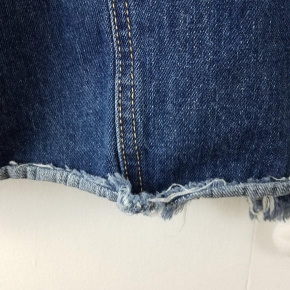Forever 21 2x Denim Jean Jacket With Frayed Hem - Picture 6 of 13